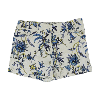 Beige Graphic Chino Shorts