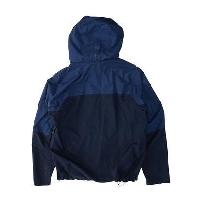 Blue Solid Rain Jacket