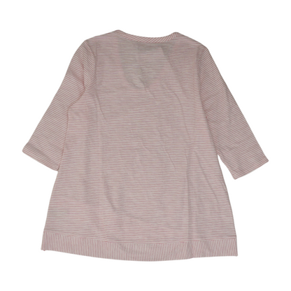 Pink Petite Striped Blouse
