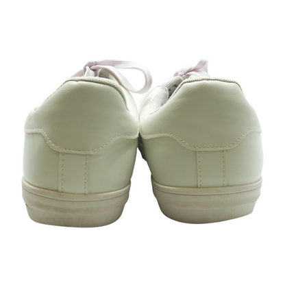 White Low-Top Athletic Shoes