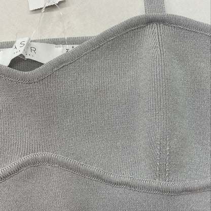 Gray Cropped Blouse