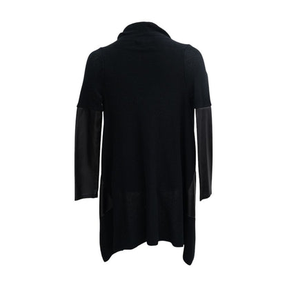 Black Solid Cardigan Sweater