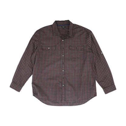 Red Plaid Long Sleeve Button Down