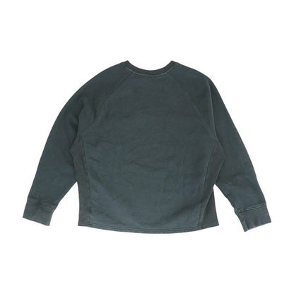 Black Solid Sweatshirt Pullover