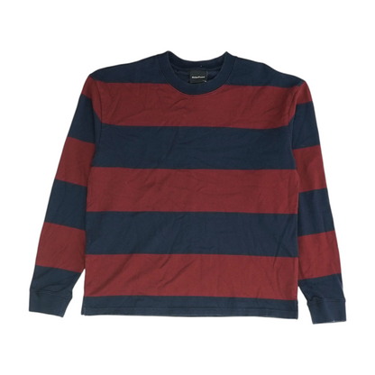 Navy Striped Pullover Sweater