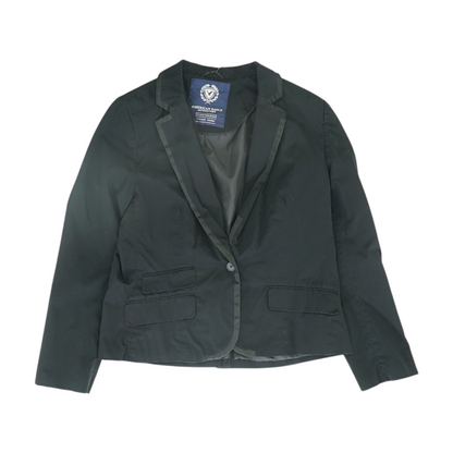Black Solid Blazer