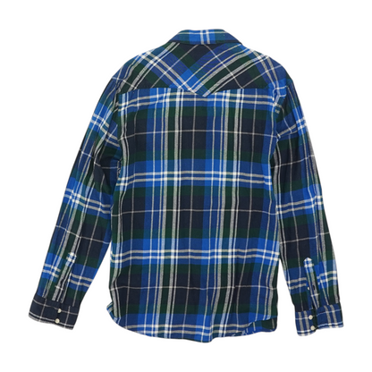 Blue Plaid Flannel Button Down
