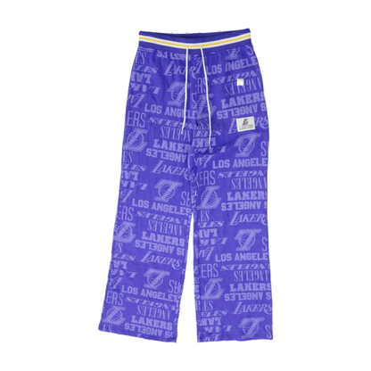 Purple Graphic Regular Pants