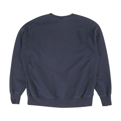 Navy Solid Sweatshirt Pullover