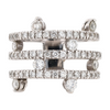 1 ctw 18K White Gold Diamond Fashion Ring – Image 1