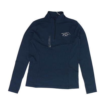 Navy Solid 1/4 Zip Pullover