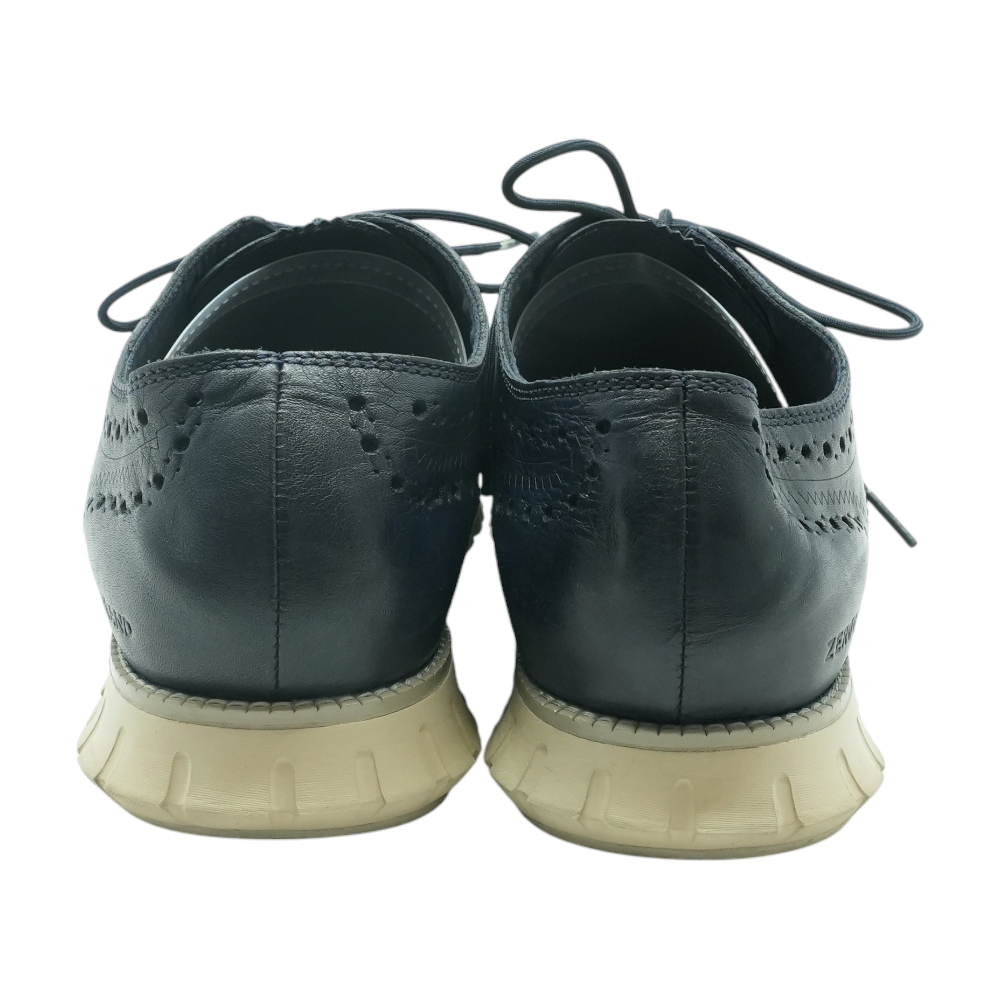 Navy Lace-Up Dress Shoes