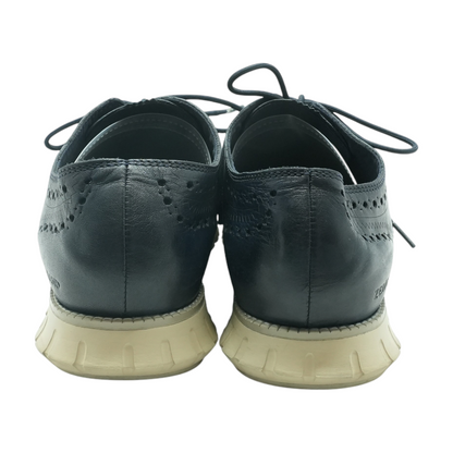 Navy Lace-Up Dress Shoes