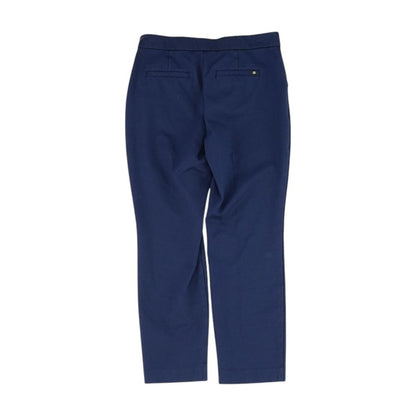 Navy Solid Chino Capris