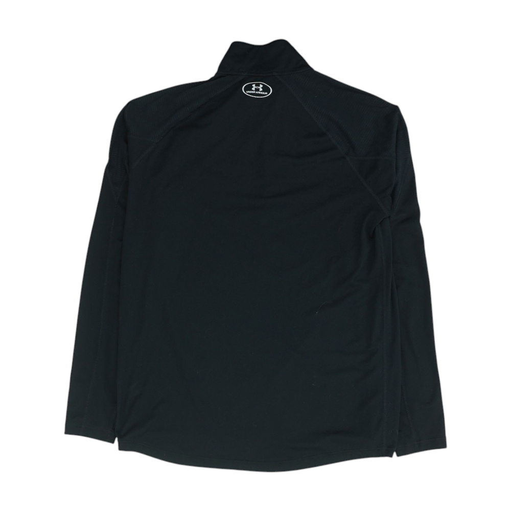 Black Solid 1/4 Zip Pullover