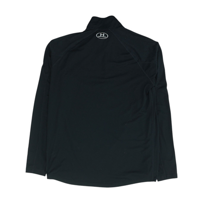 Black Solid 1/4 Zip Pullover