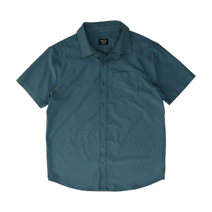 Blue Striped Short Sleeve Button Down