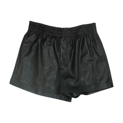 Black Solid Chino Shorts