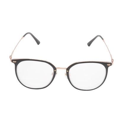 Black Round Unknown Prescription Eyeglasses