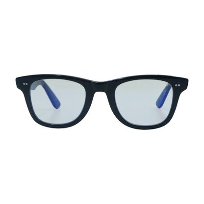 Black THE PORGY Square Prescription Eyewear
