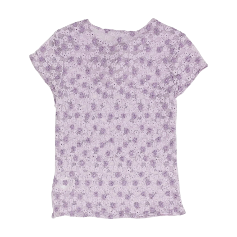 Lavender Floral Blouse