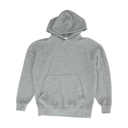 Gray Solid Hoodie Pullover