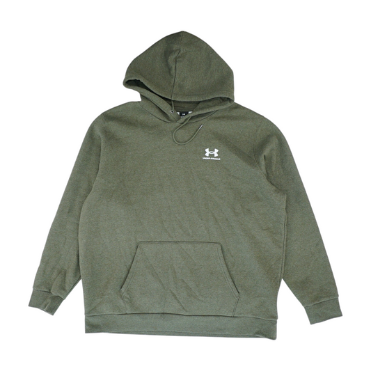 Green Solid Hoodie Pullover