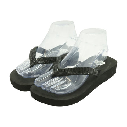 Black Flip Flop Sandals