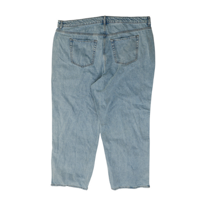 Blue Plus Wide Leg Jeans