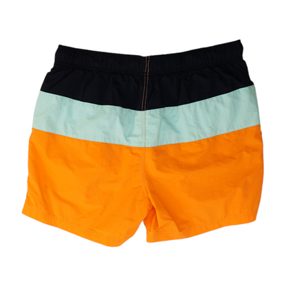 Orange Color Block Swim Bottom