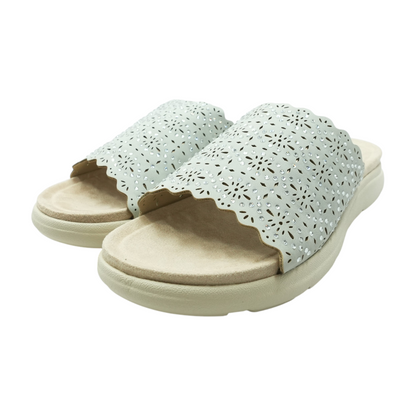 Gray Wedged Sandals