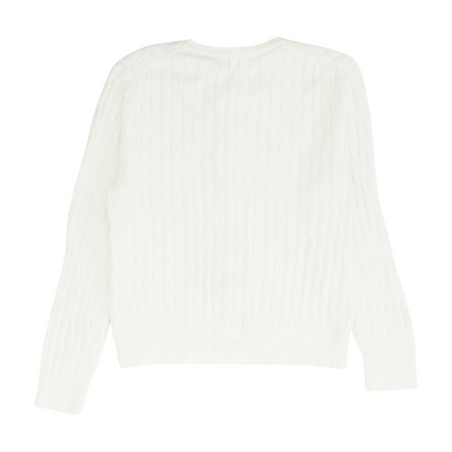 White Cardigan Sweater