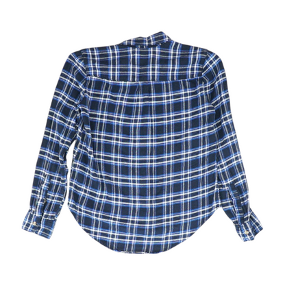 Navy Plaid Button Down