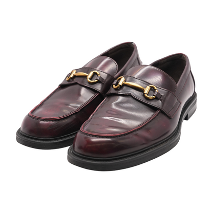 Red Slip-On Dress Shoes