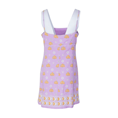 Purple Print Mini Dress