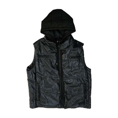 Black Solid Vest