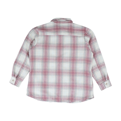 Pink Plaid Flannel Button Down