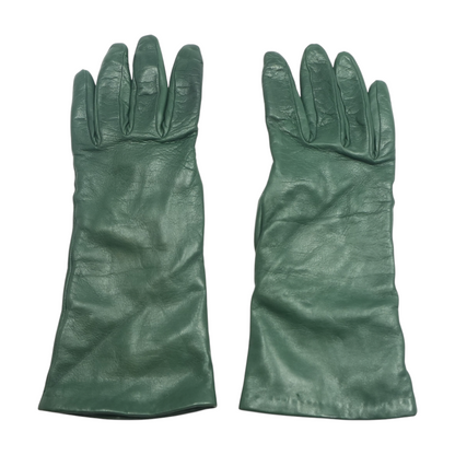 Green 100% Cashmere Gloves