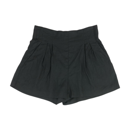Black Solid Chino Shorts