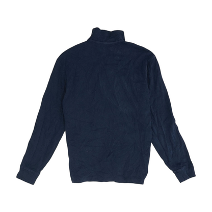 Navy Solid 1/4 Zip Sweater