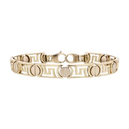 14K Two-Tone Gold Chain Bracelet