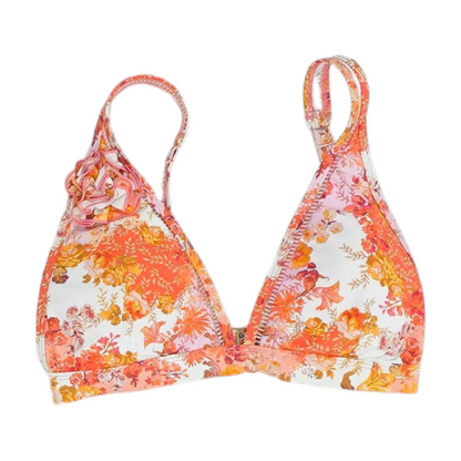 Pink Floral Swim Top