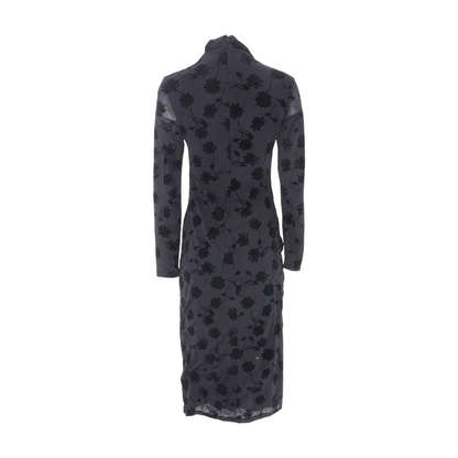 Black Floral Midi Dress