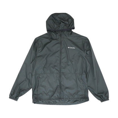 Black Solid Rain Jacket