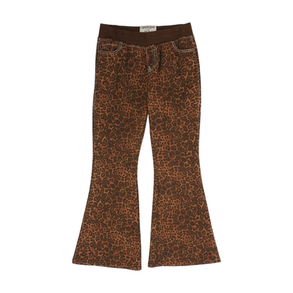 Brown Animal Print Pants