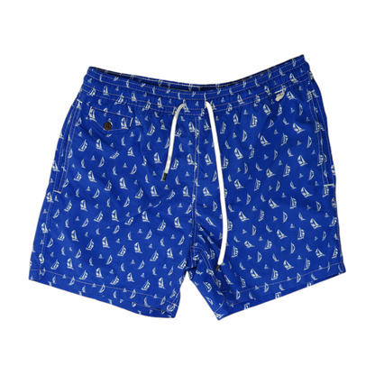 Blue Graphic Swim Bottom