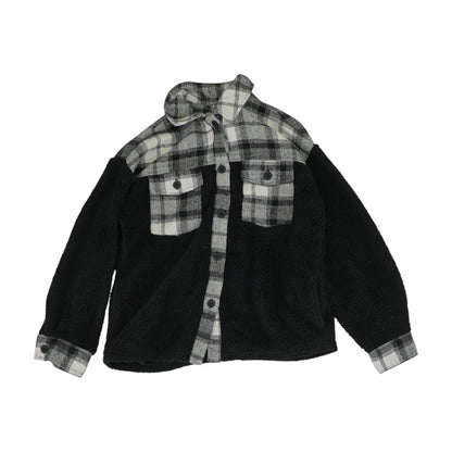 Black Plaid Lightweight Jacket