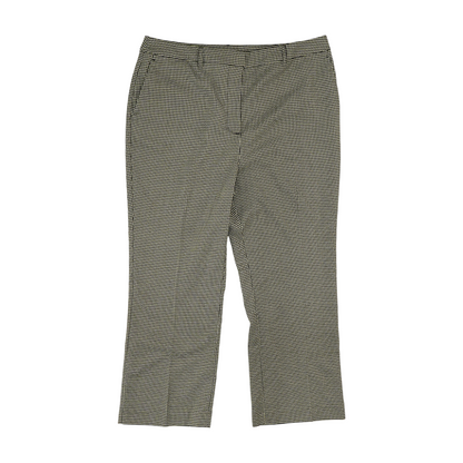 Brown Houndstooth Regular Pants