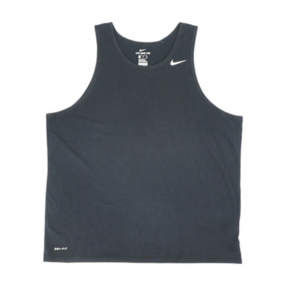 Black Solid Active Tank