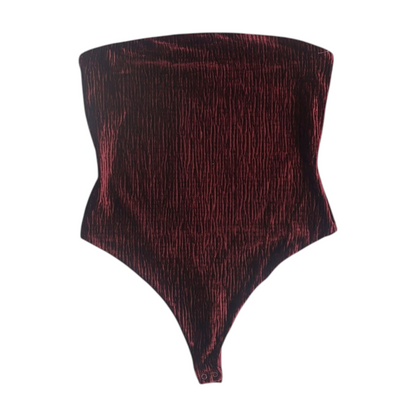 Burgundy Bodysuit Blouse